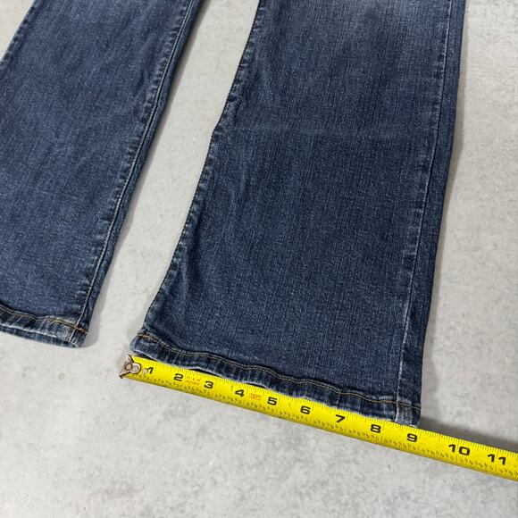 DKNY Jeans Bootcut Stretch Denim Blue Faded Wash - Size: 13 - Picture 4 of 8